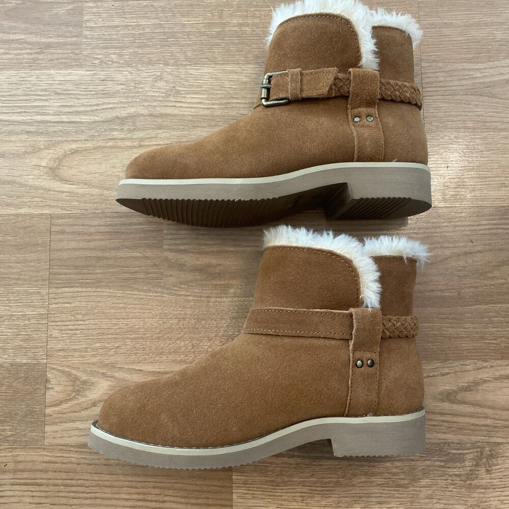 Style & Co Korri Pull-On Buckled Cold Weather Booties Chestnut Size 6M NIB - Picture 6 of 11
